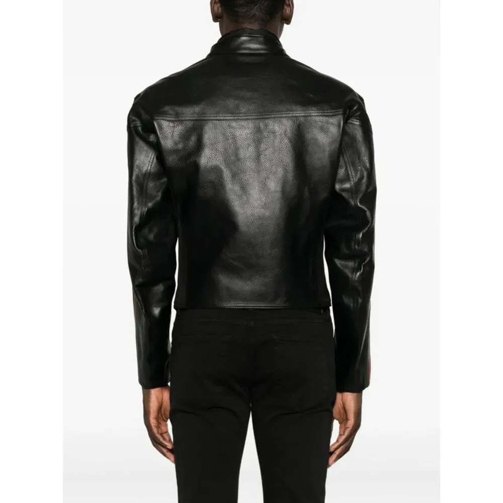 Gucci Black Jackets - Leather Jackets Men